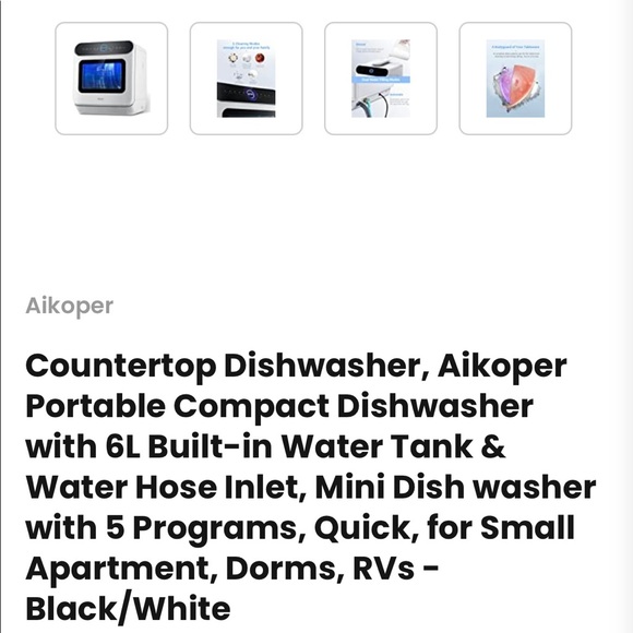 Aikoper counter top dishwasher brand new - Picture 12 of 16